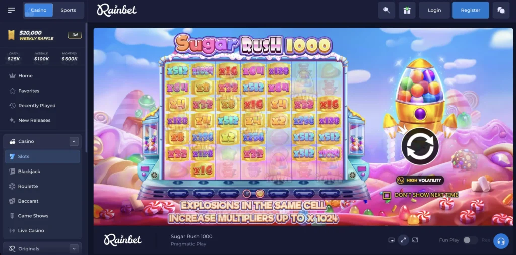 Sugar Rush 1000.